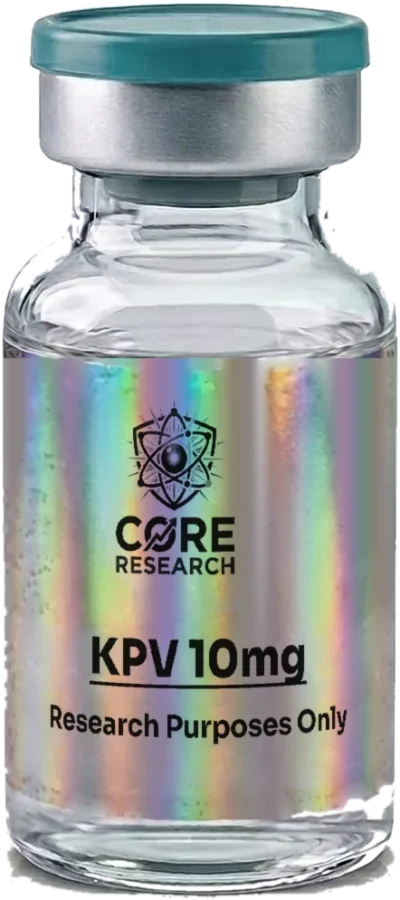 KPV Refill 10mg vial with Core Research label, research use only