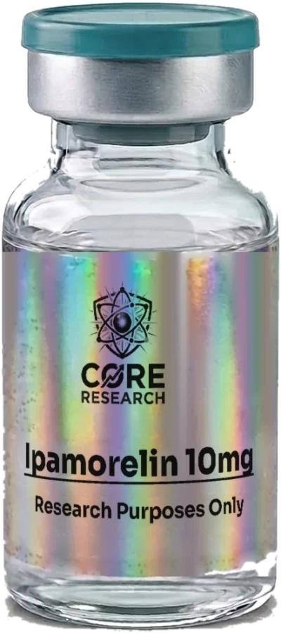 Ipamorelin 10mg vial with Core Research label, research use only